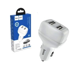 Hoco Car Charger Z36 Leader Dual Port 2.4A White Hoco Car Charger Z36 Leader Dual Port 2.4A White